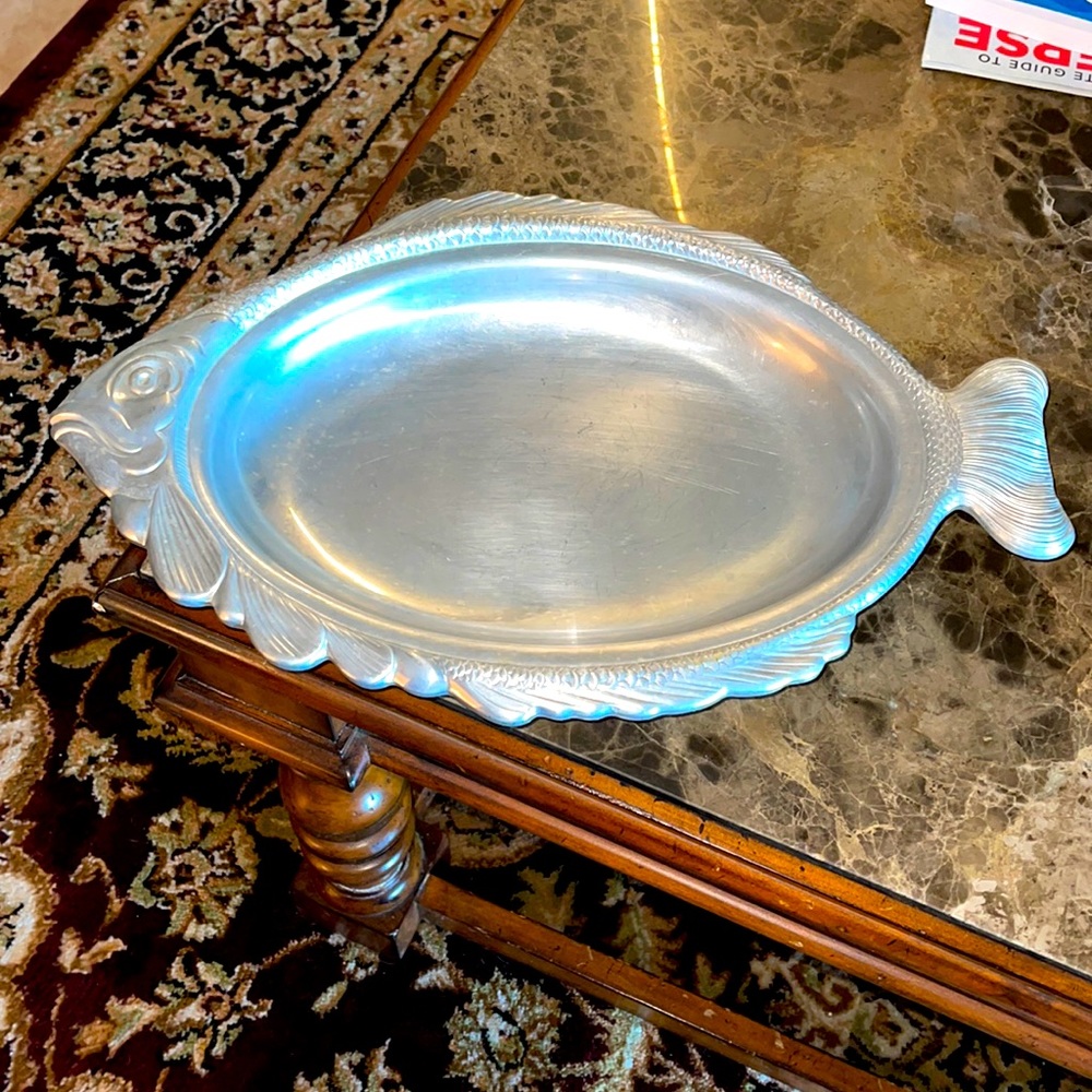 Vintage Gorham stamped and numbered large fish serving platter